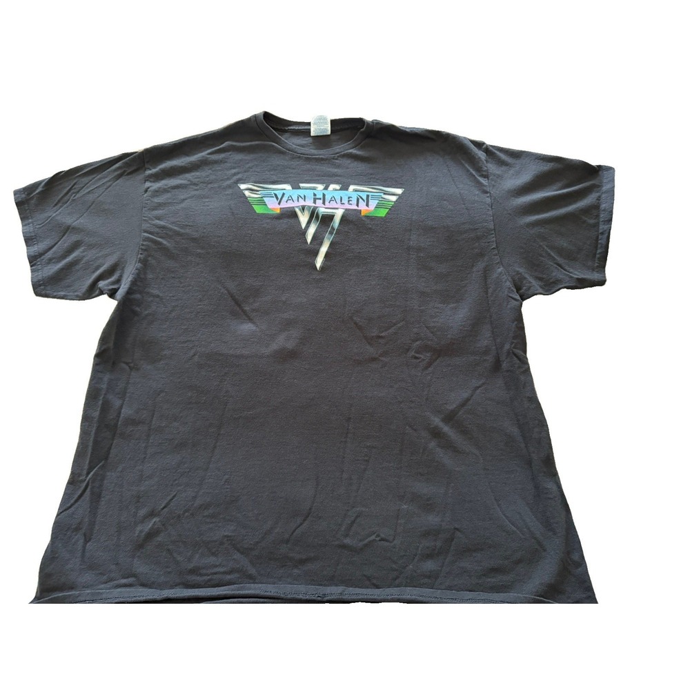 Van Halen T Shirt Mens XL Black Excellent Graphic Logo Rock Band Tee
